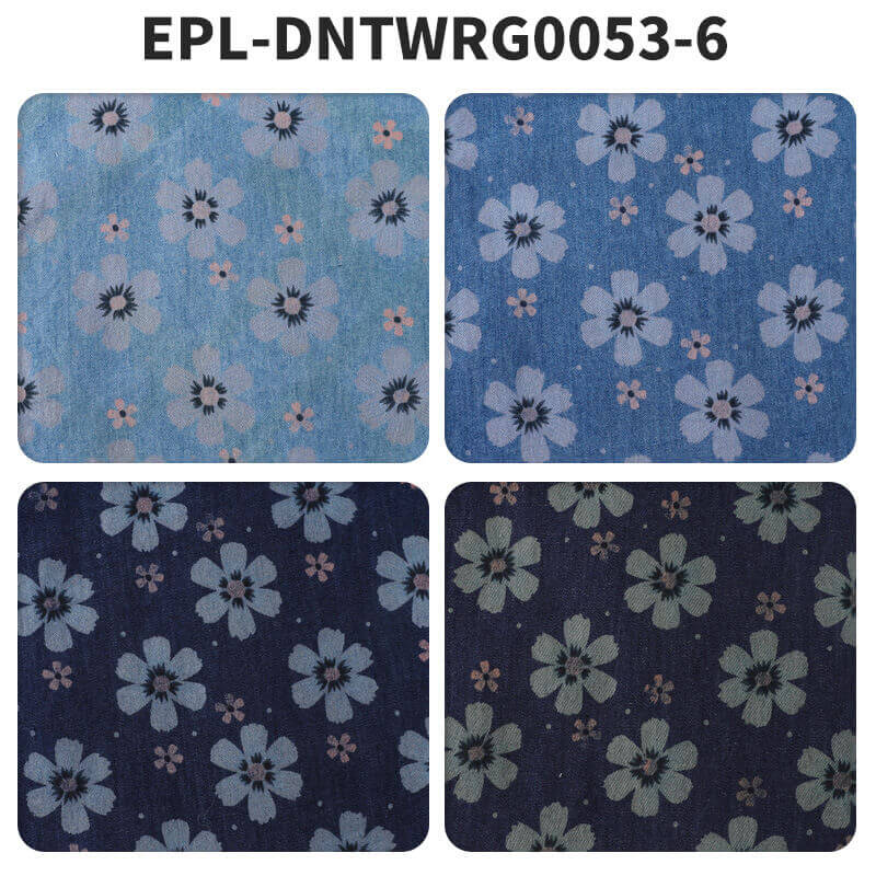 Printed 100% Cotton Woven Denim Fabric for Blouse Wholesale Supplier 14